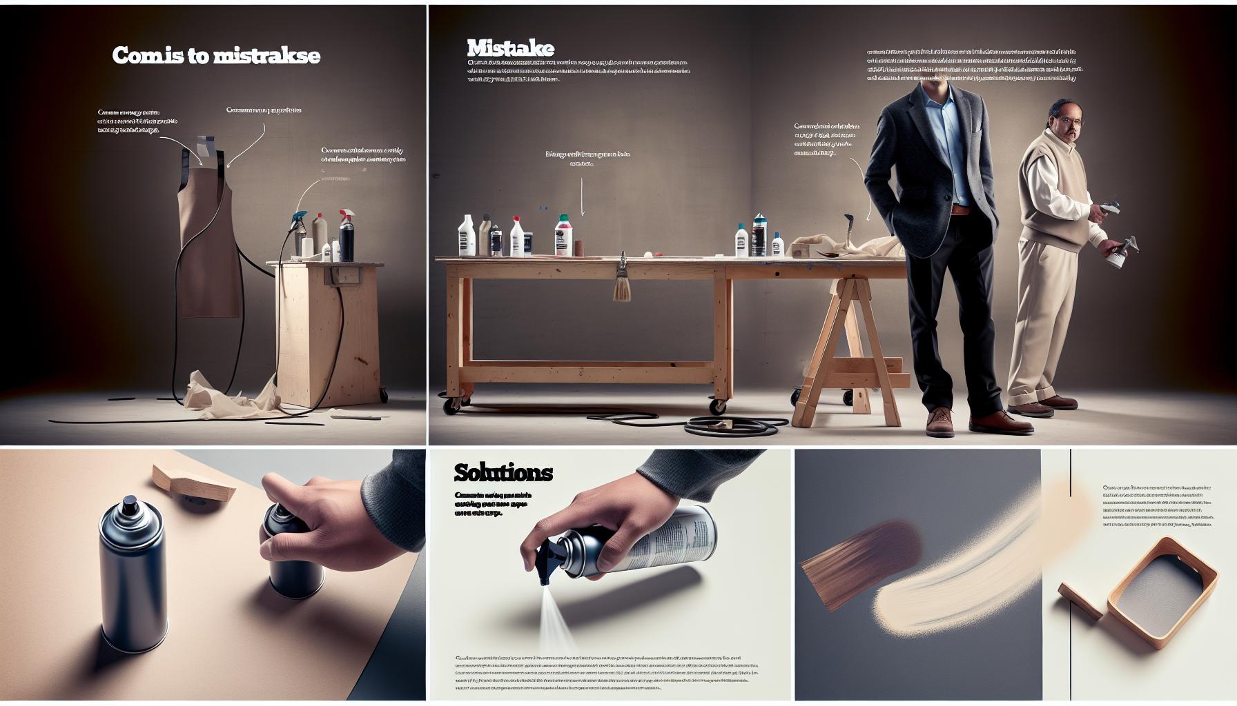 Common Mistakes ⁣When Using Finishing Sprays ⁢and How to Fix Them