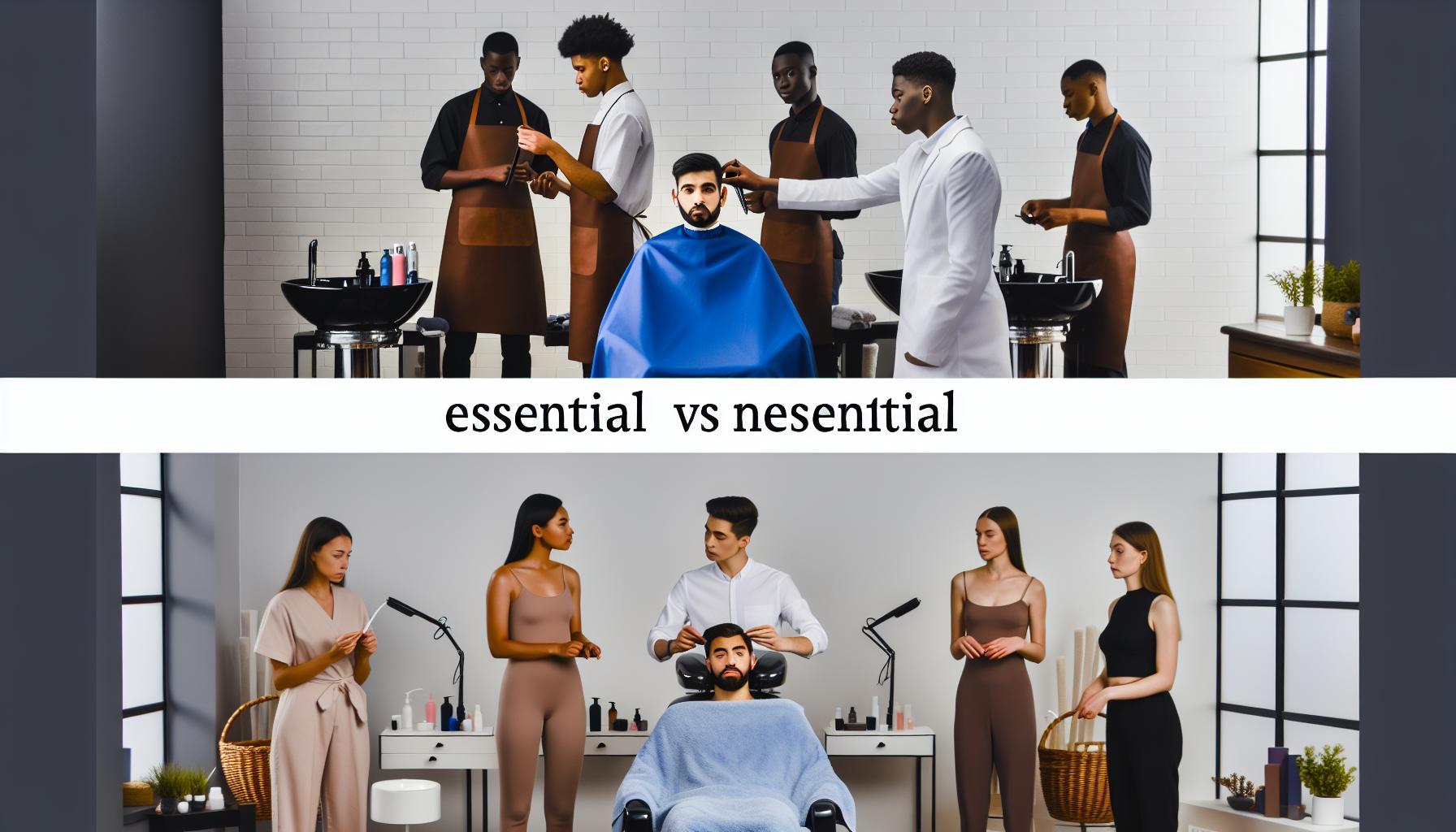 Differences Between Essential and Non-Essential Grooming Services