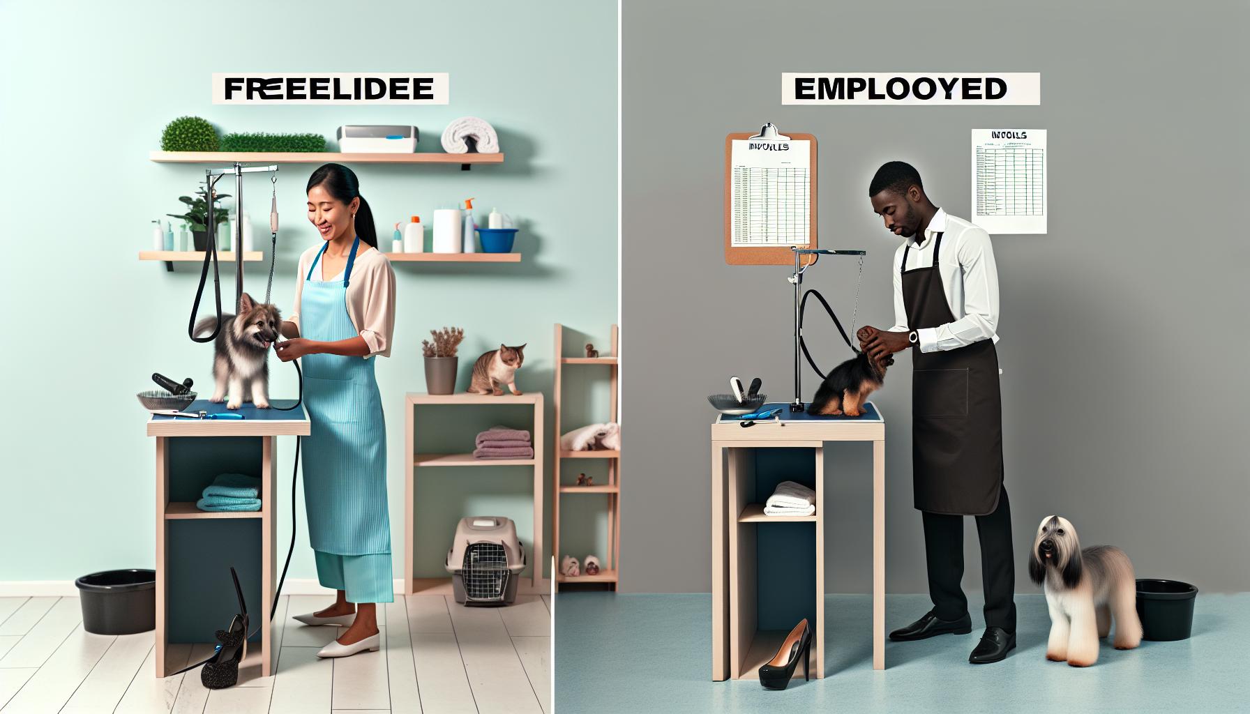 Freelance⁣ vs.Employed Groomers: ⁤Hourly Earnings Explained