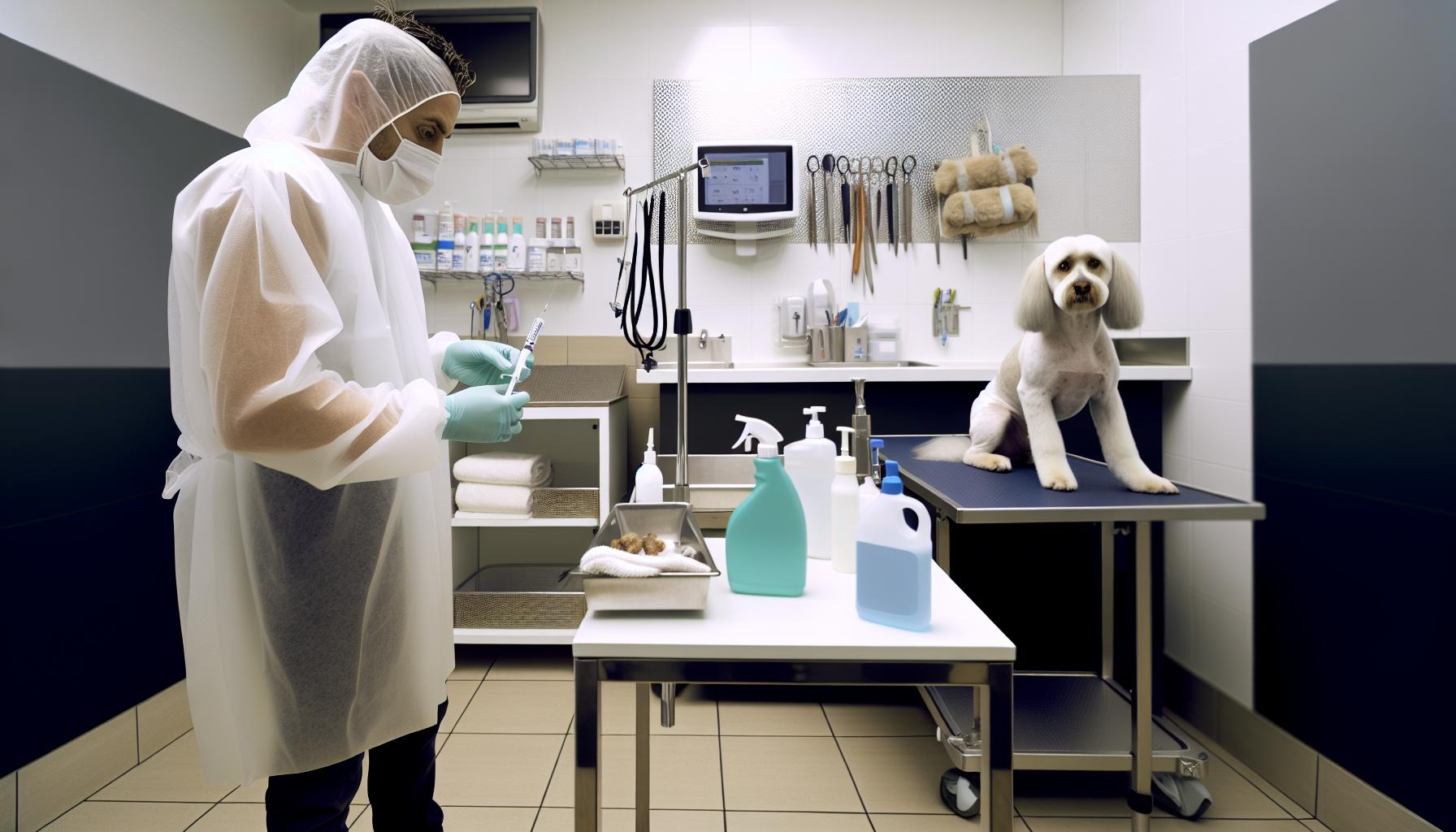 Health and Safety ‍Protocols Groomers Follow‍ Around shots