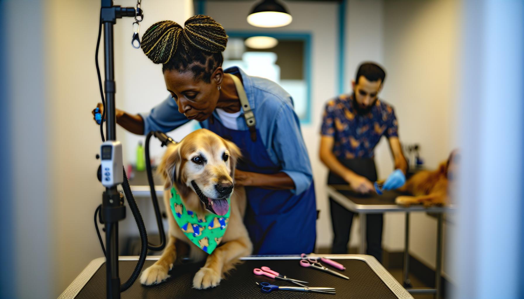 How Bandanas Help Calm and Comfort Pets During Grooming