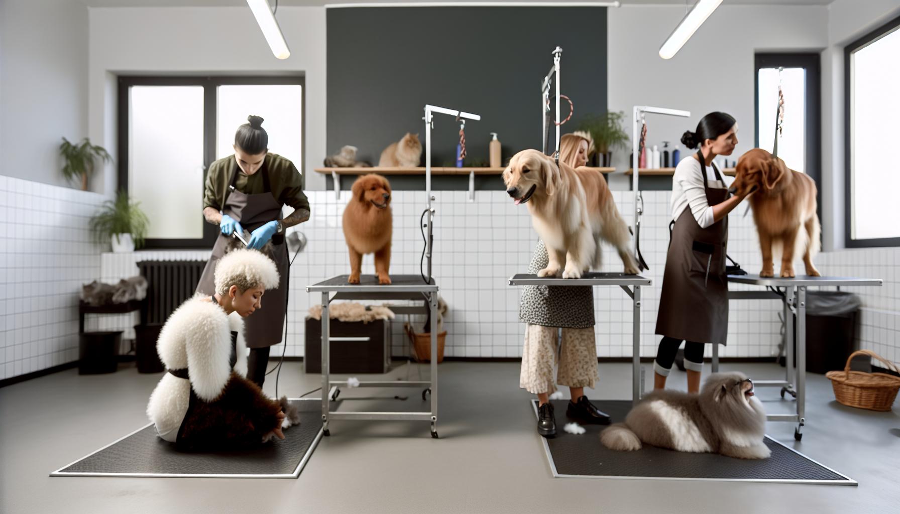 How Groomers Handle Different Coat‌ Types