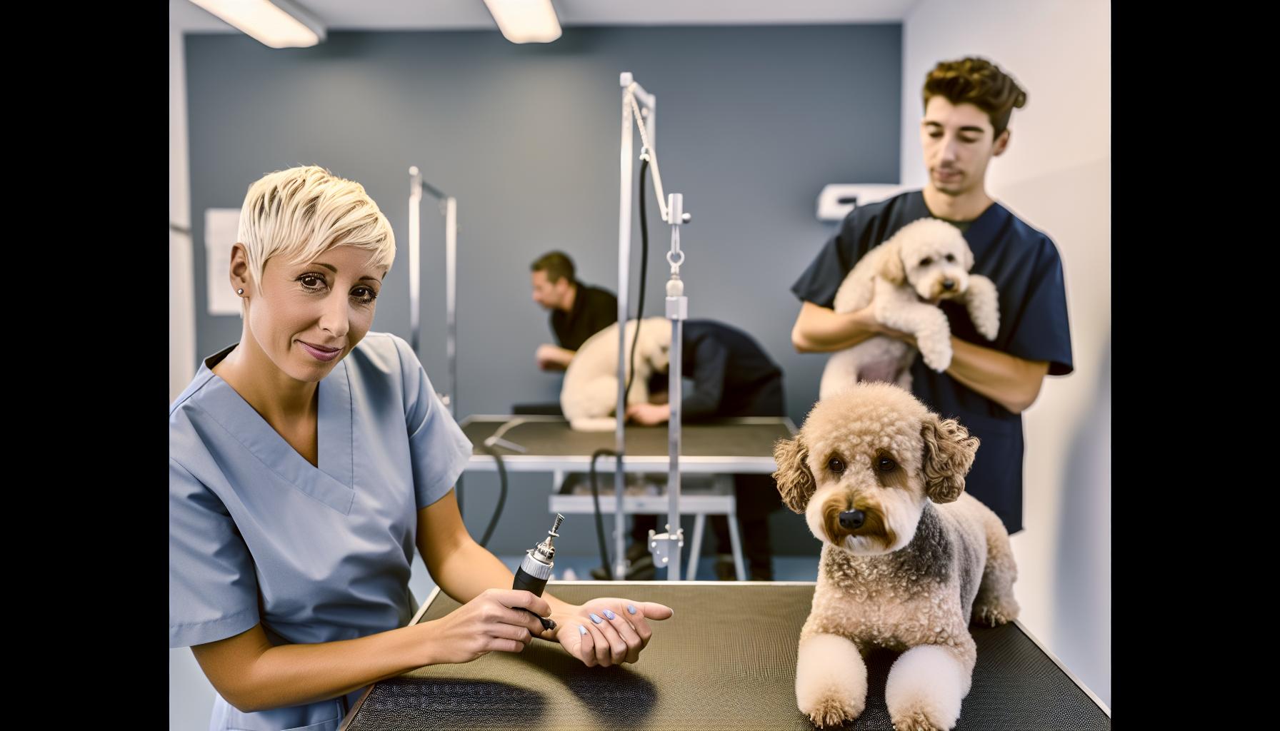 How⁣ Groomers Manage Anxious‌ or Sensitive Dogs‍ During Grinding
