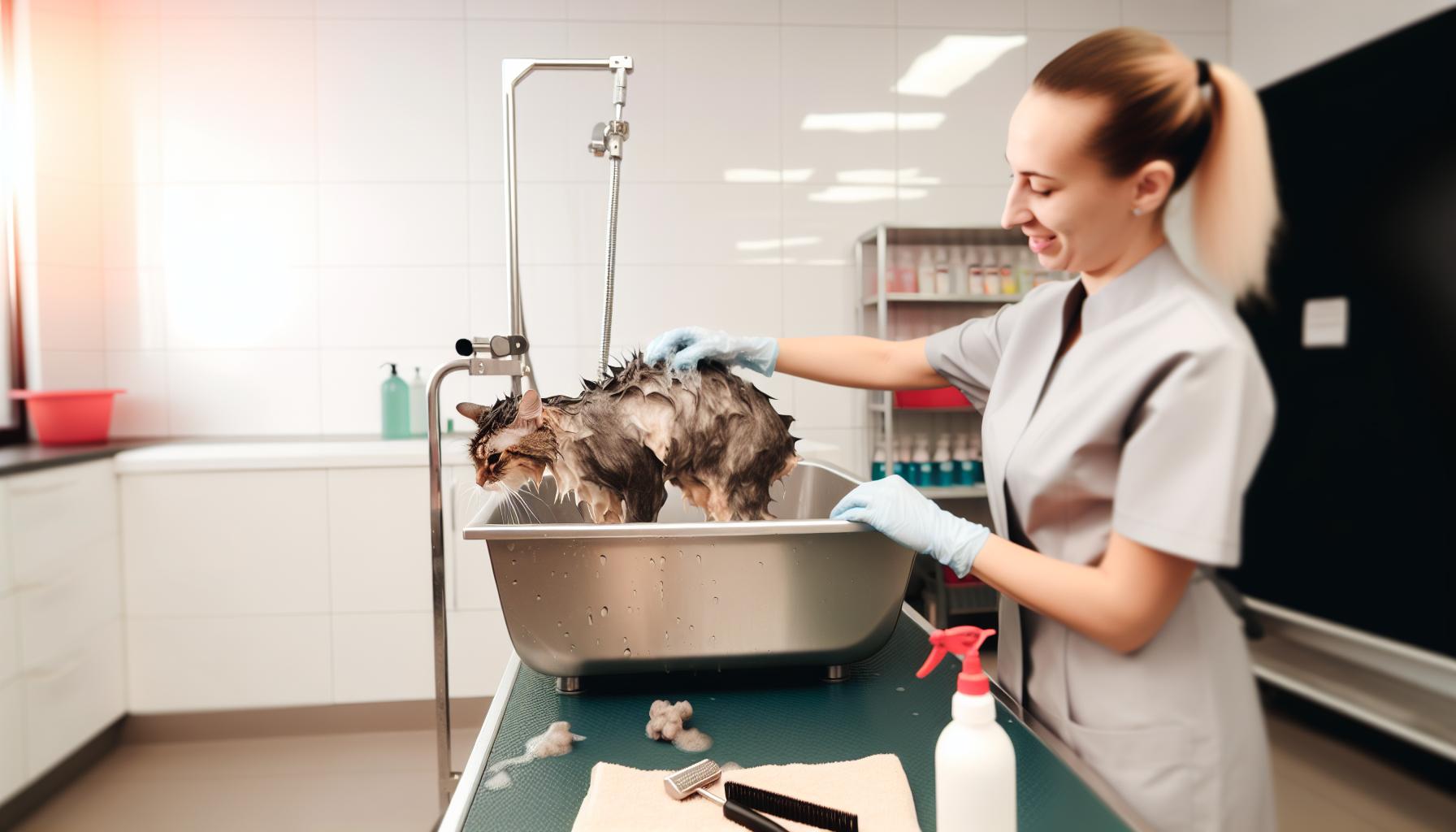 How Groomers Safely ⁤Bathe ‍Cats: Tips⁢ and Techniques