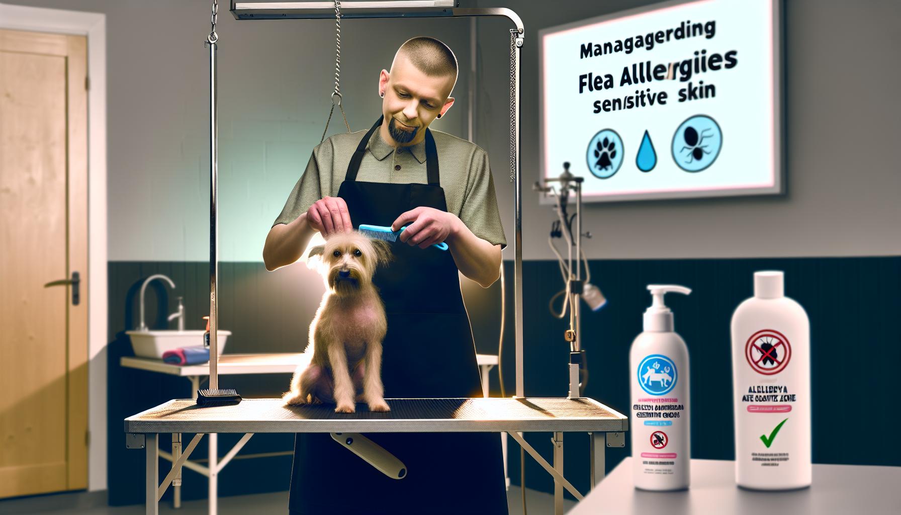 Managing Flea Allergies and Sensitive Skin During Grooming