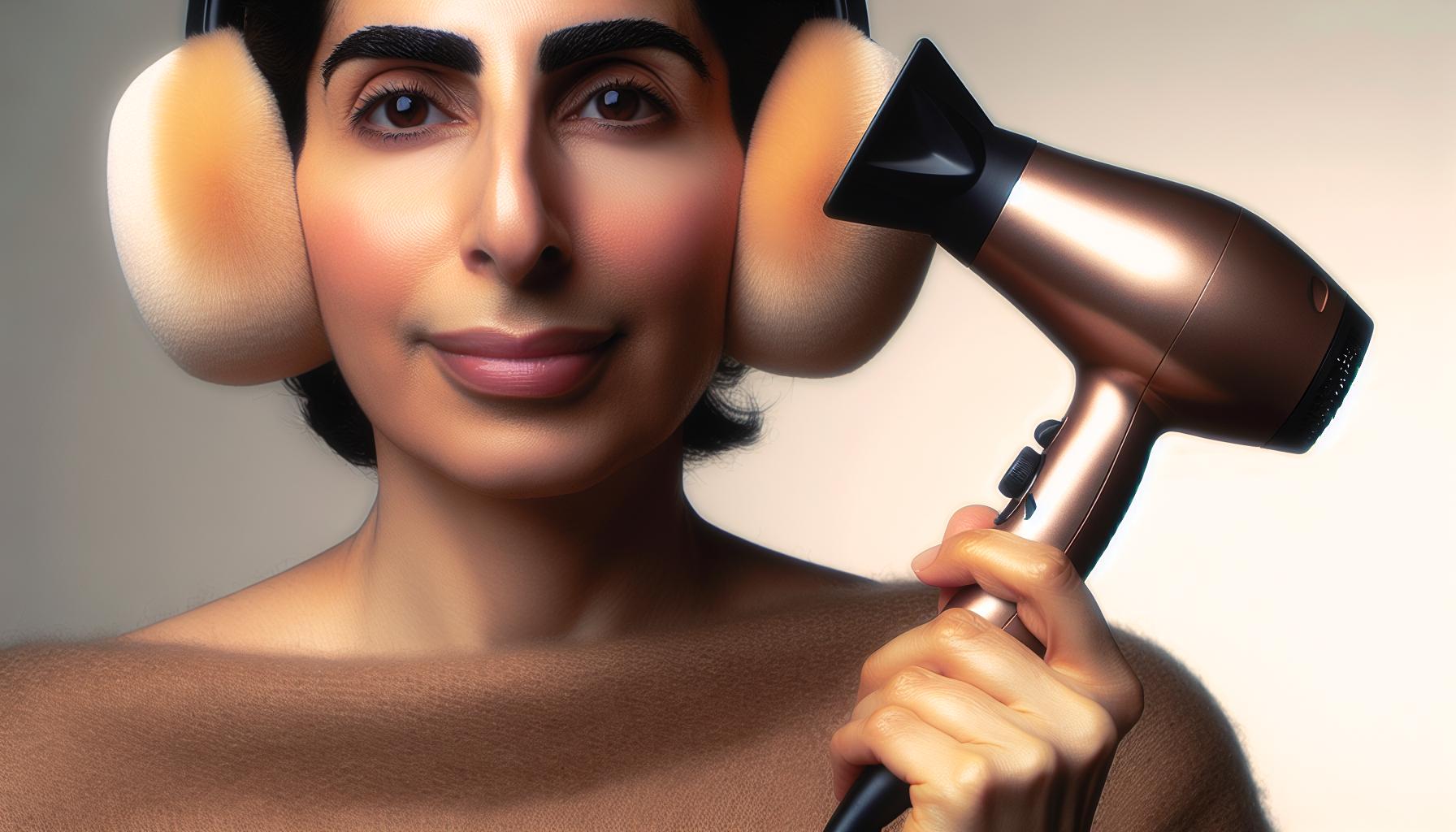 Protecting Sensitive Ear Tissue During‌ Blow Drying