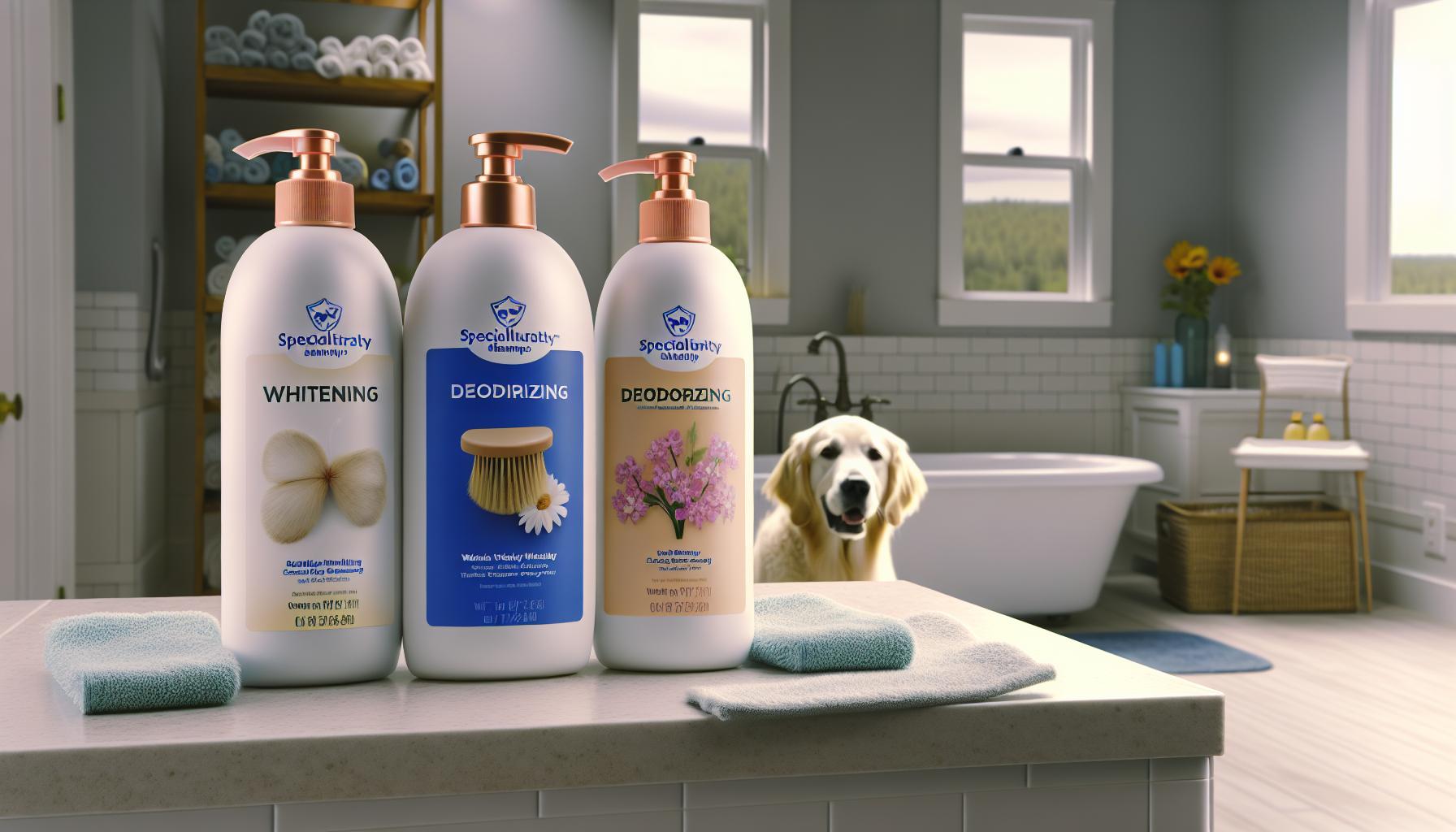 Specialty shampoos:⁢ Whitening, Deodorizing, ​and Flea Control