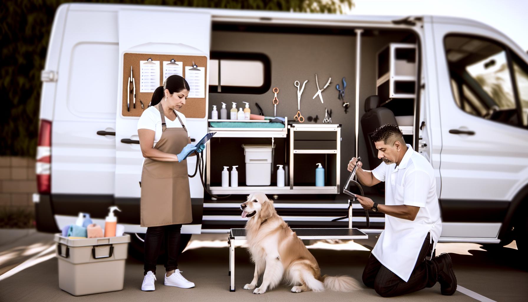 step-by-Step Mobile⁢ Grooming ‌Process⁢ Explained