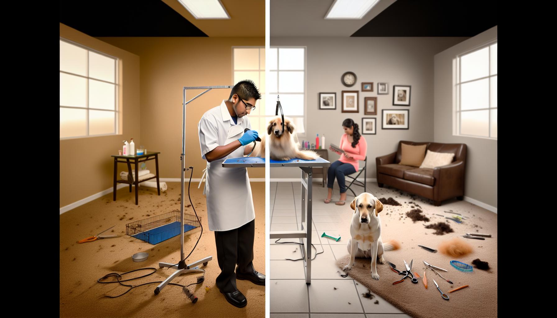 Understanding Differences: Professional Groomer vs. ​DIY grooming
