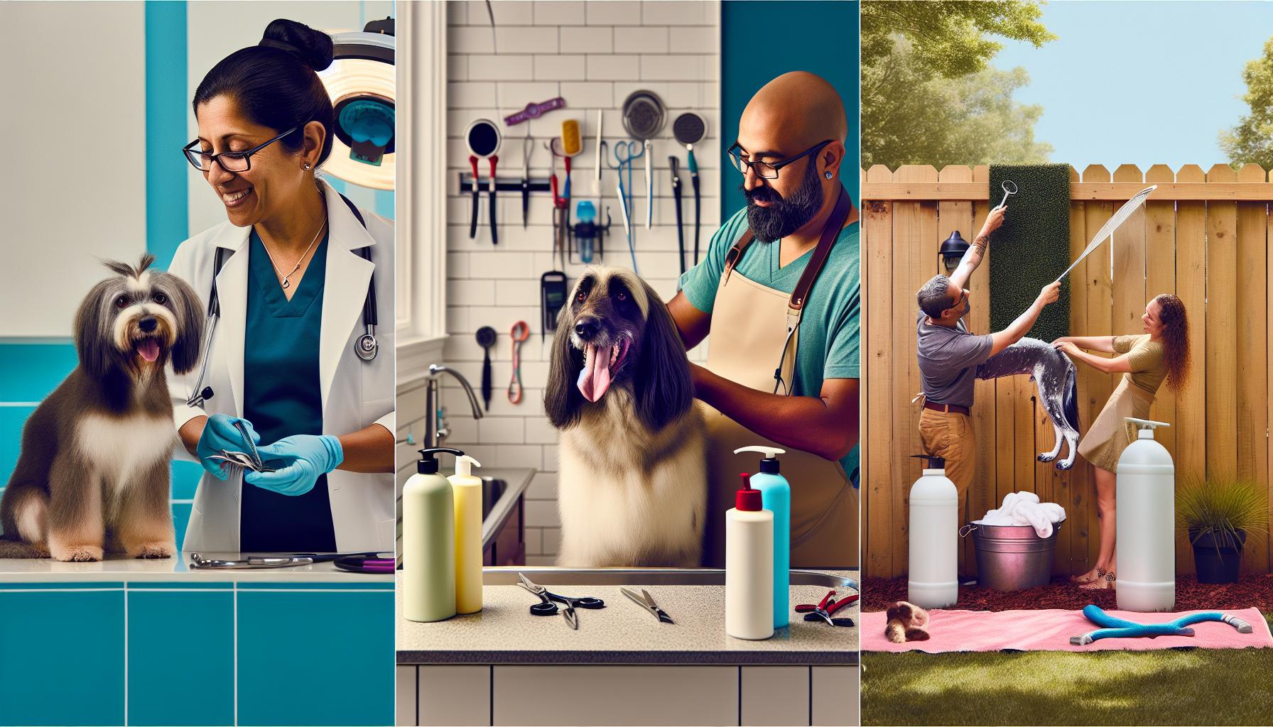 Understanding the Differences: Vet, groomer, and DIY Care