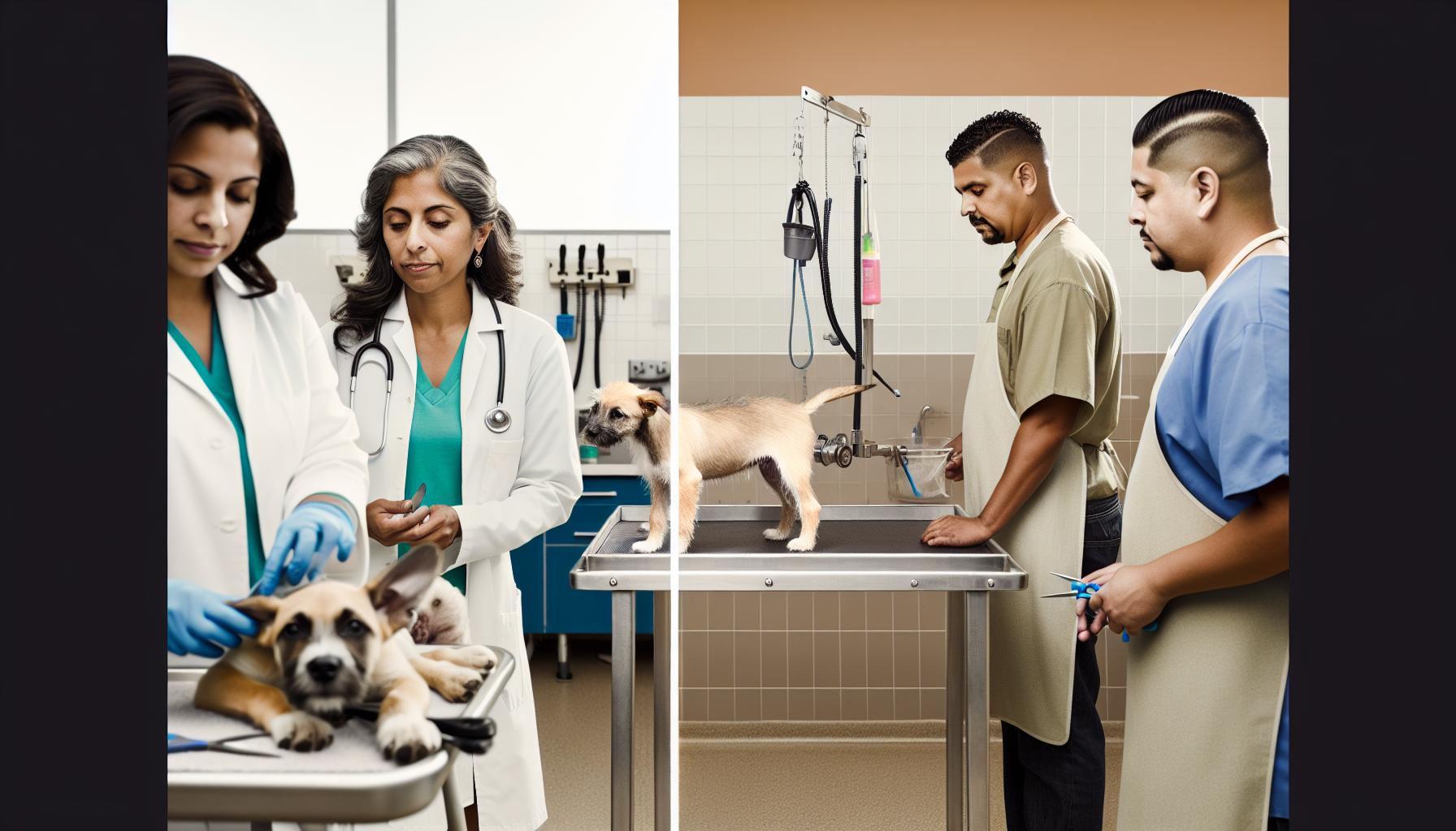 Understanding Vet Care vs.Groomer Services for Puppies