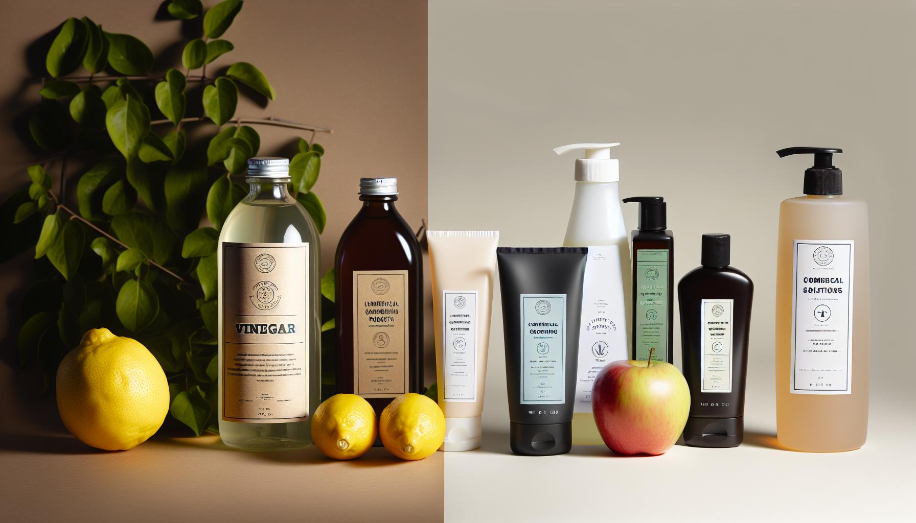 Vinegar vs. Commercial Grooming Products: pros ‍and Cons