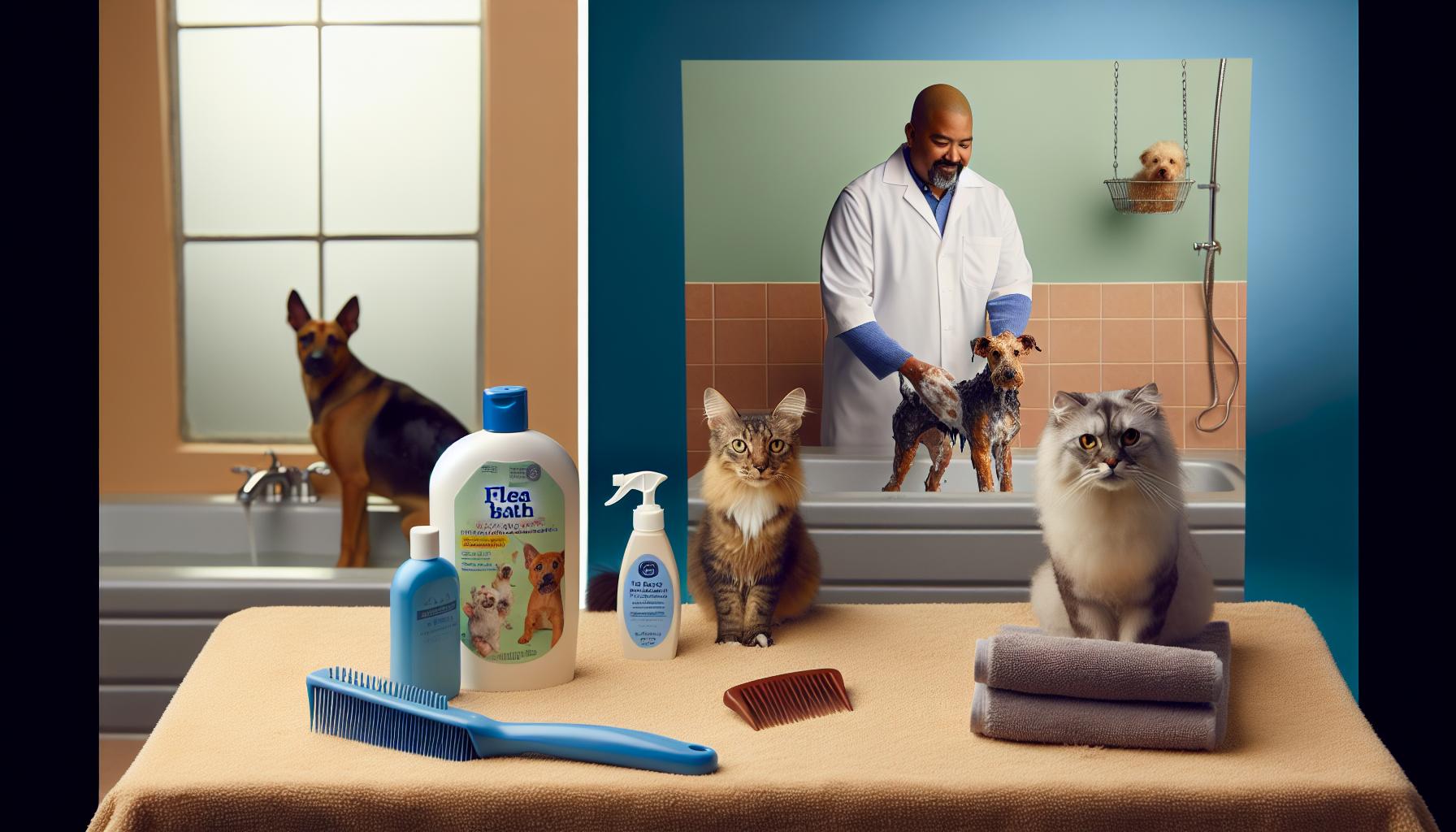What to Expect During and After a Flea Bath