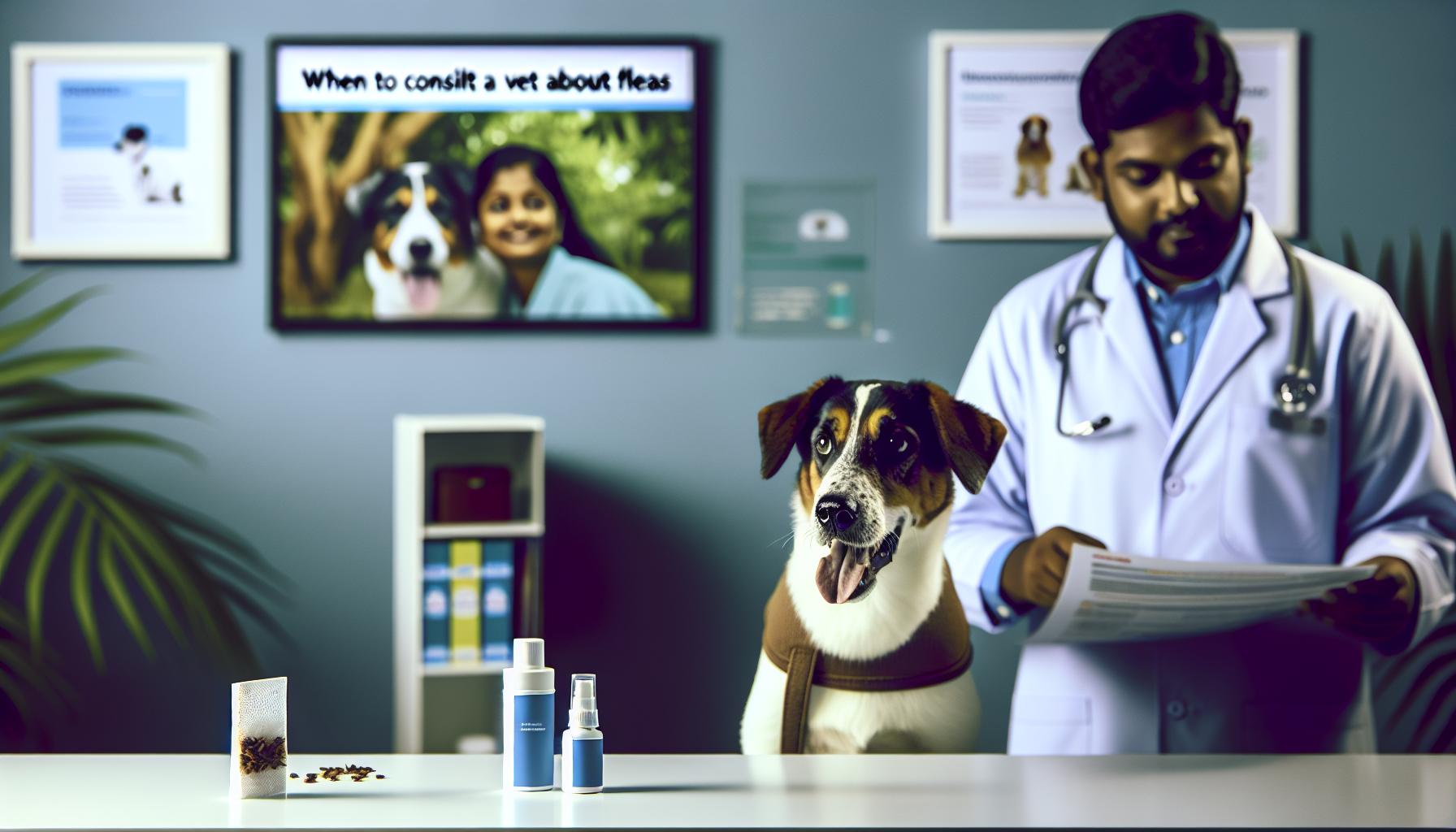 when to Consult Your Vet about fleas