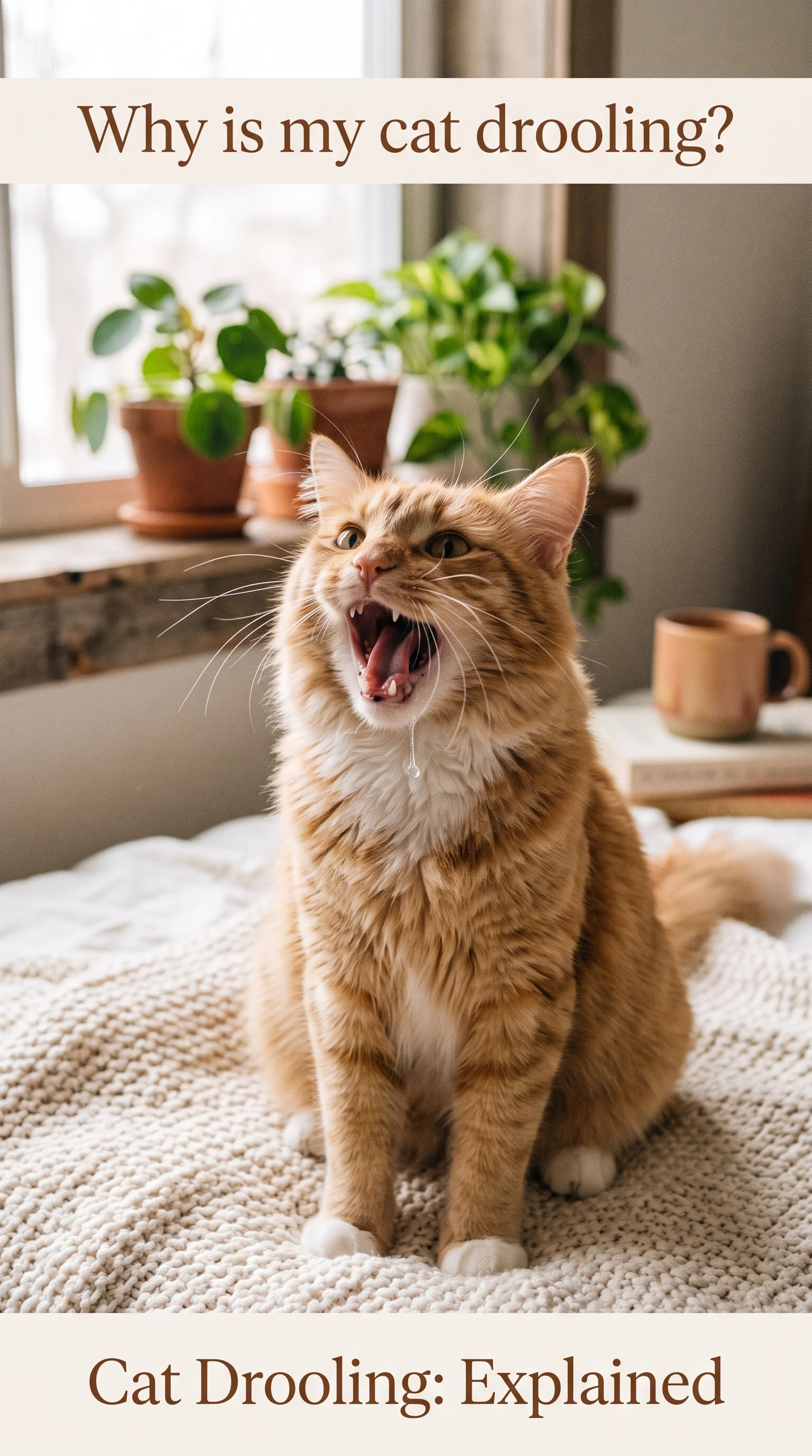 cat drooling Acute Dental Trauma, Fractured Teeth & Mouth Ulcers (AI Generated Image)