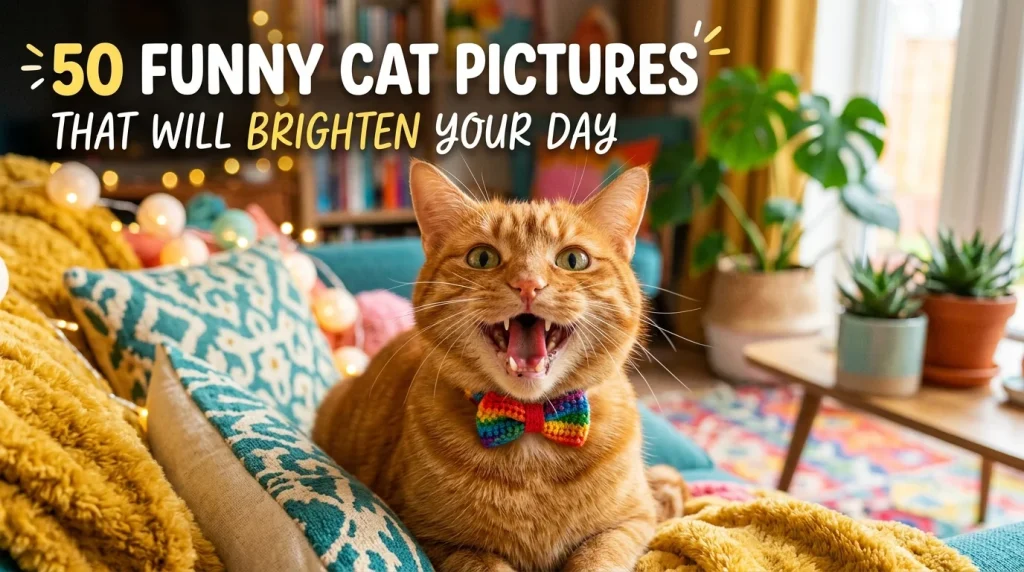 funny cat pictures featured (AI Generated Image)